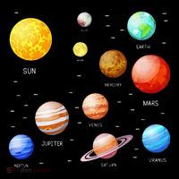 Planets Solar System Science Astronomy Space Lovers Polo thumb 3