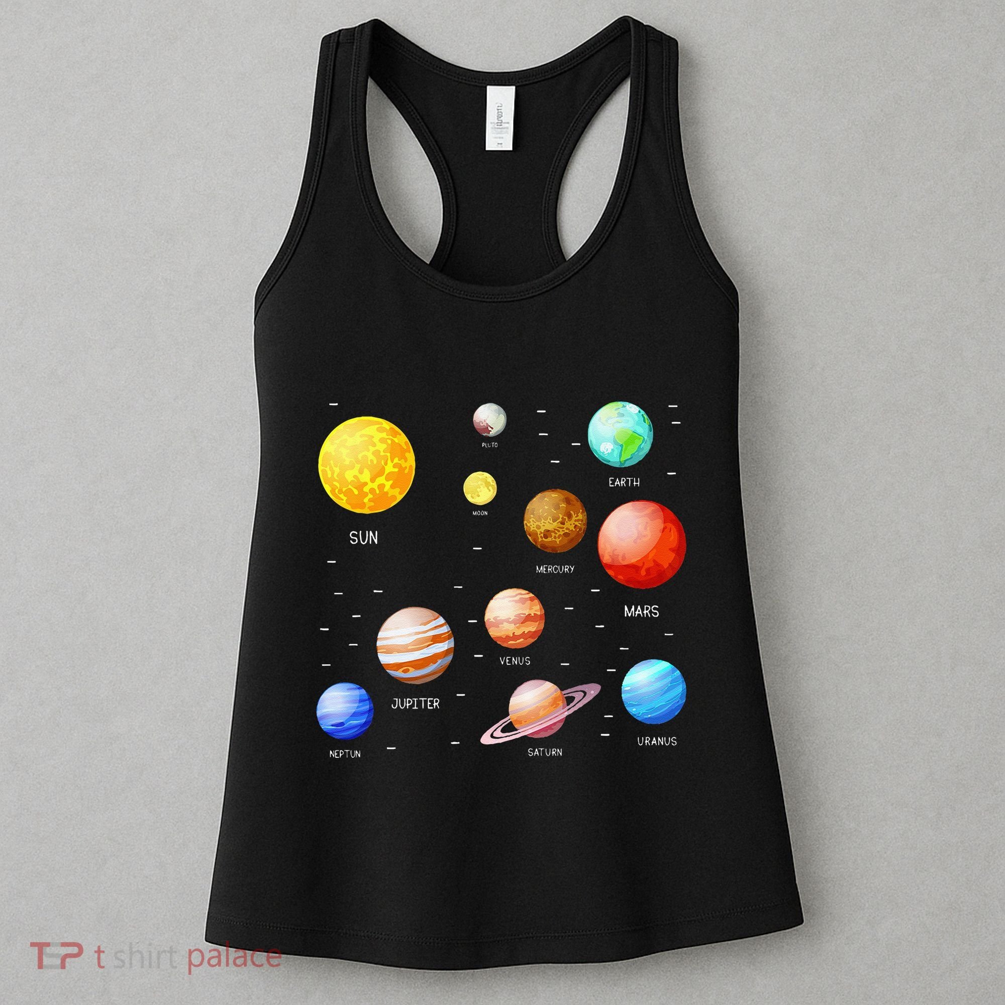 Planets Solar System Science Astronomy Space Lovers Women's Tank Top