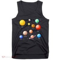 Planets Solar System Science Astronomy Space Lovers Tank Top thumb 0