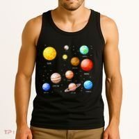 Planets Solar System Science Astronomy Space Lovers Tank Top thumb 3