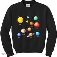 Planets Solar System Science Astronomy Space Lovers Kids Sweatshirt thumb 0