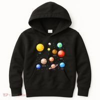 Planets Solar System Science Astronomy Space Lovers Kids Hoodie thumb 0