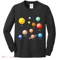 Planets Solar System Science Astronomy Space Lovers Kids Long Sleeve Shirt thumb 0