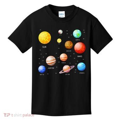 Planets Solar System Science Astronomy Space Lovers Kids T-Shirt