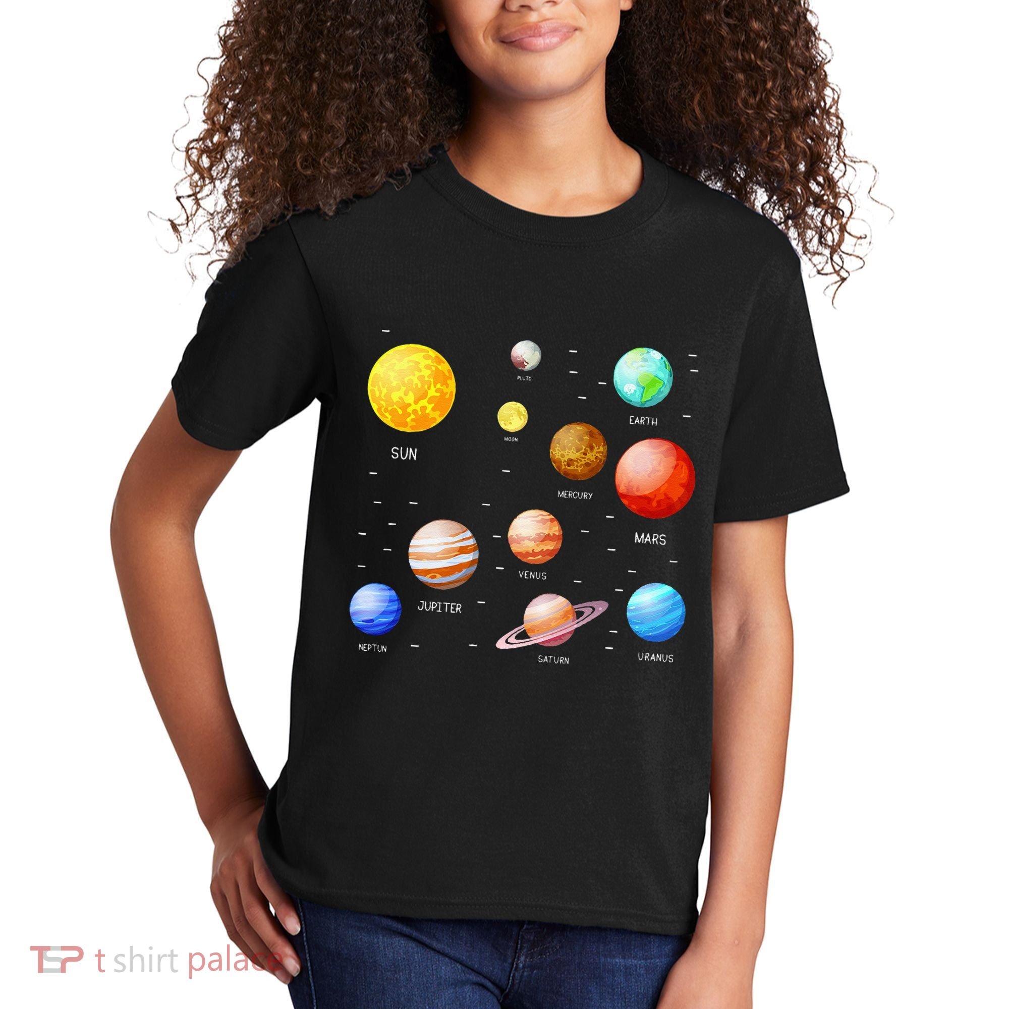 Planets Solar System Science Astronomy Space Lovers Kids T-Shirt