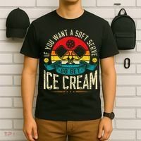 Pickleball Soft Serve Ice Cream Pickleball Player T-Shirt thumb 6