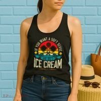 Pickleball Soft Serve Ice Cream Pickleball Player Women's Tank Top thumb 2