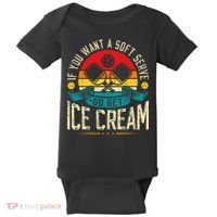 Pickleball Soft Serve Ice Cream Pickleball Player Baby Bodysuit thumb 0
