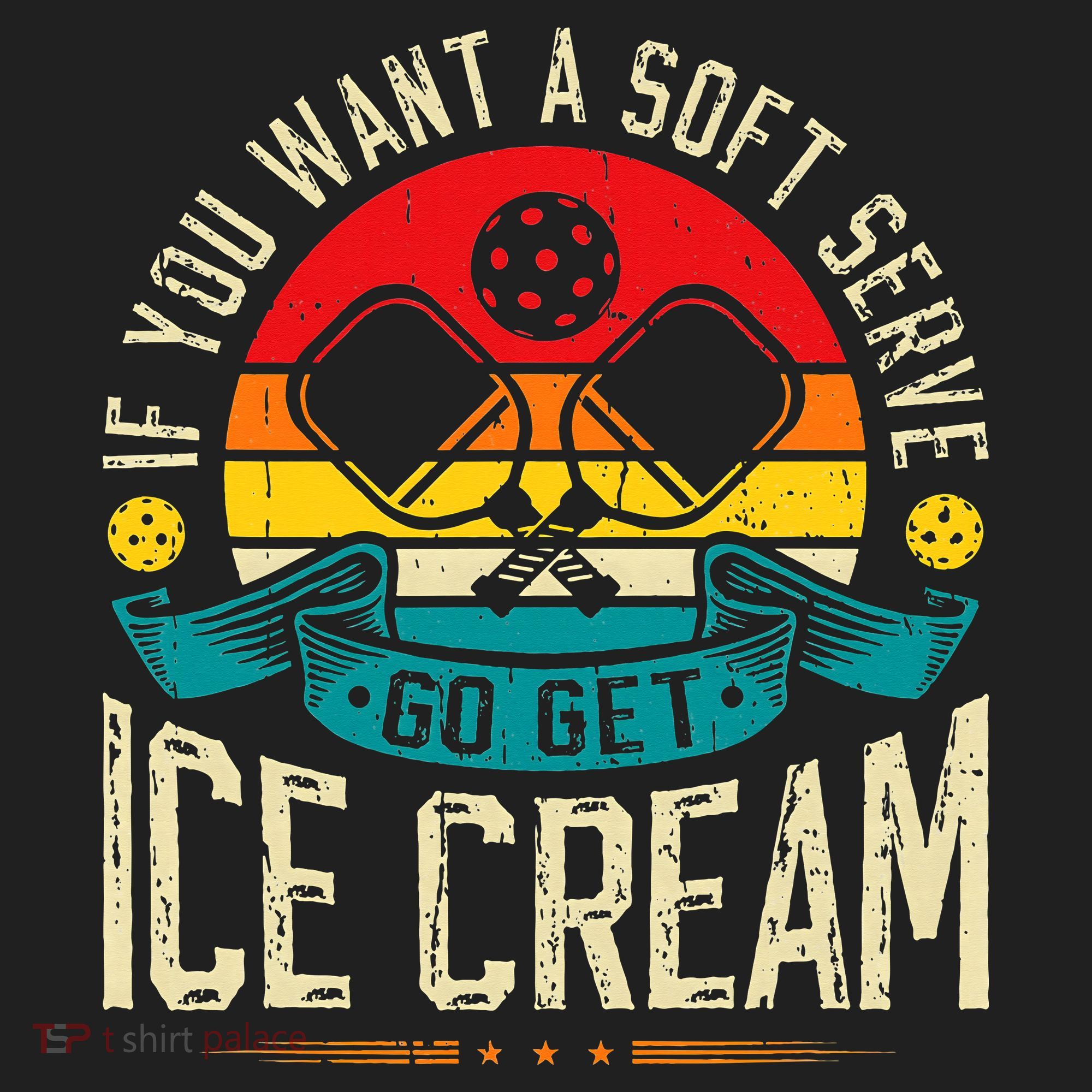 Pickleball Soft Serve Ice Cream Pickleball Player Hat