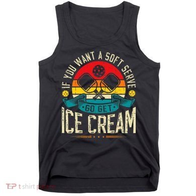 Pickleball Soft Serve Ice Cream Pickleball Player Tank Top