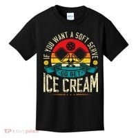 Pickleball Soft Serve Ice Cream Pickleball Player Kids T-Shirt thumb 0