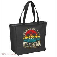 Pickleball Soft Serve Ice Cream Pickleball Player Tote Bag thumb 2