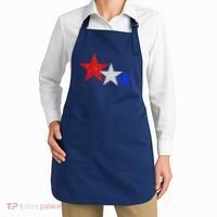 Patriotic Stars Sparkle Red White Blue American 4th Of July Apron thumb 2