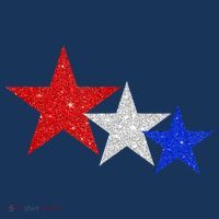 Patriotic Stars Sparkle Red White Blue American 4th Of July Women's Tank Top thumb 5