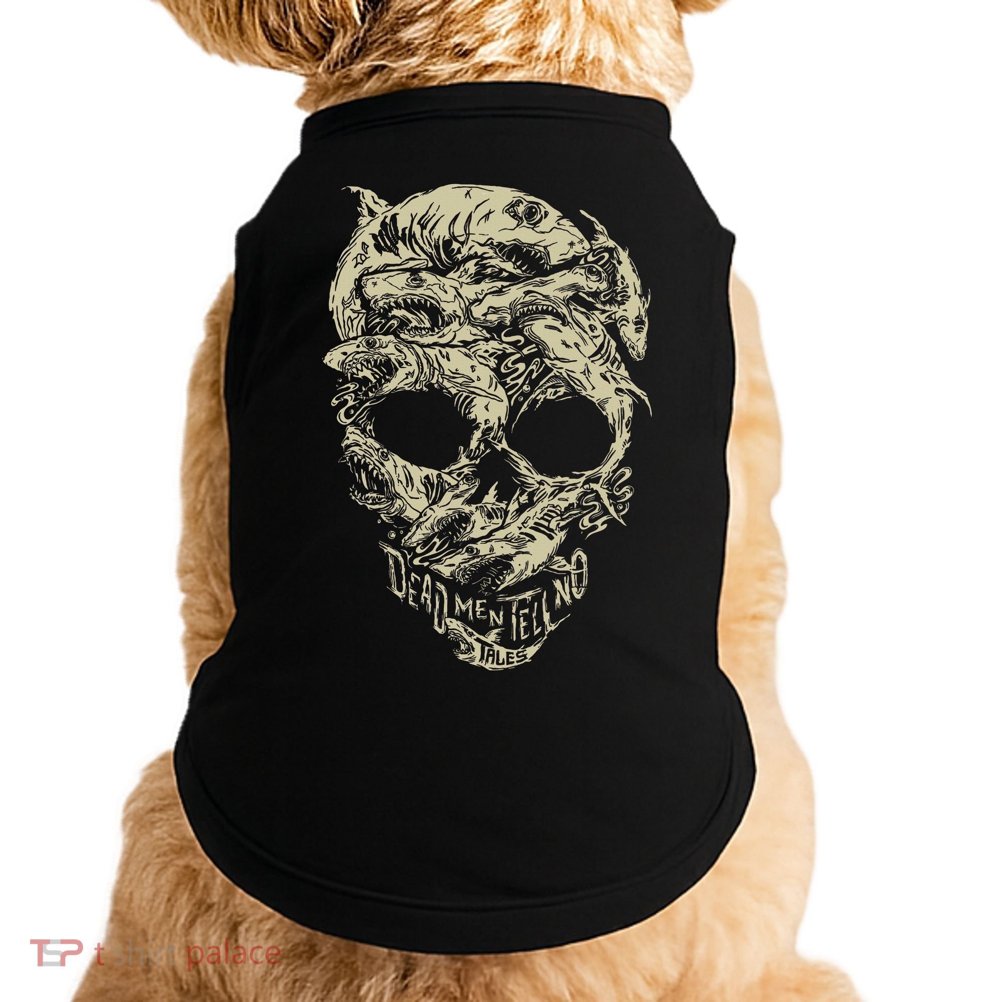Pirates Shark Skull Doggie Tank