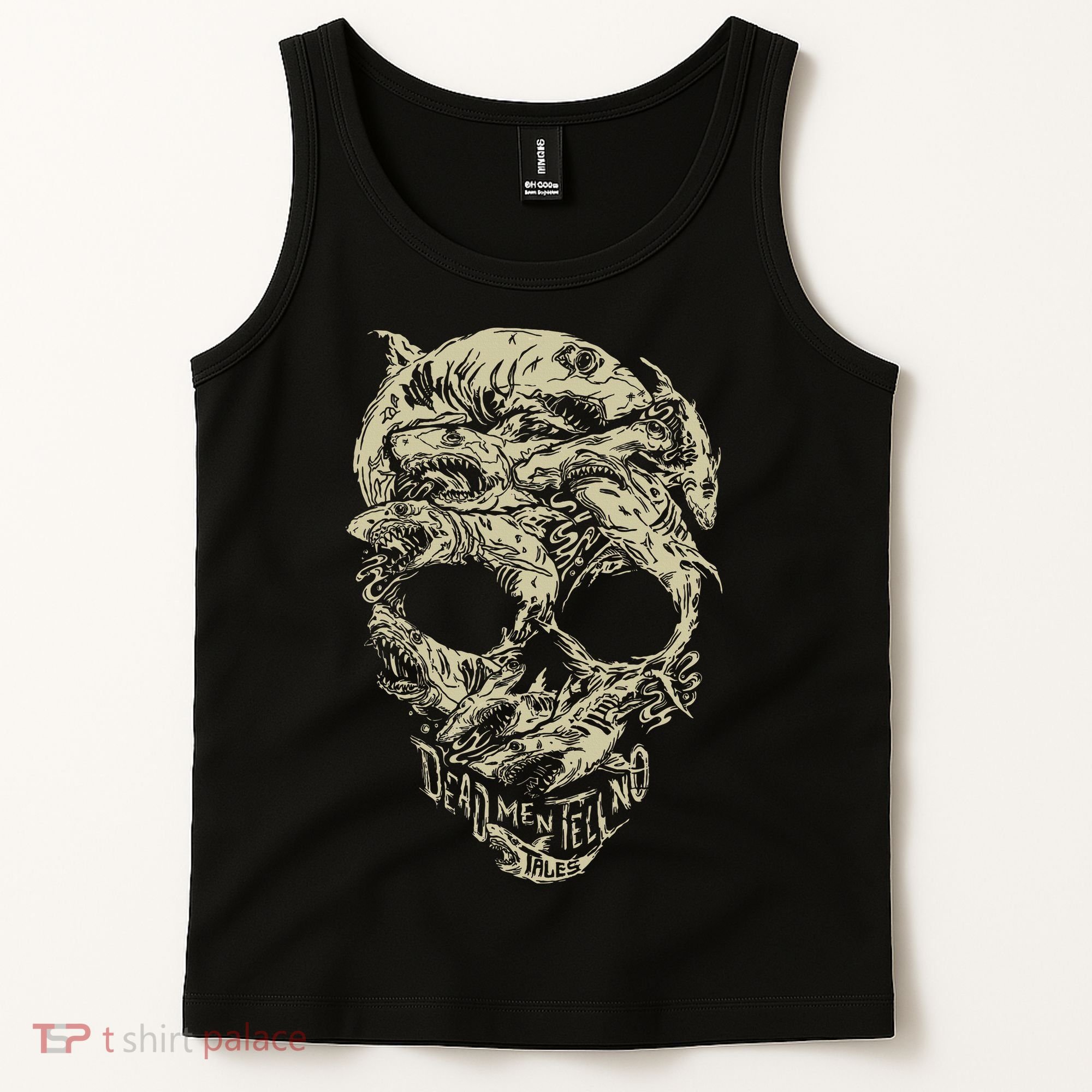 Pirates Shark Skull Tank Top