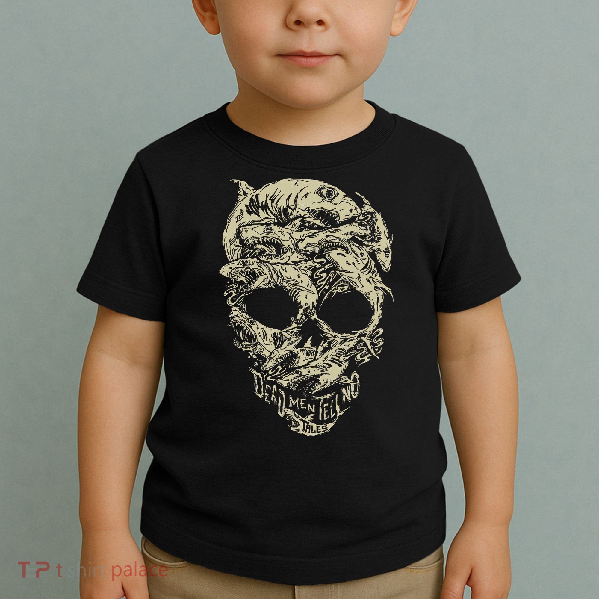 Pirates Shark Skull Toddler T-Shirt