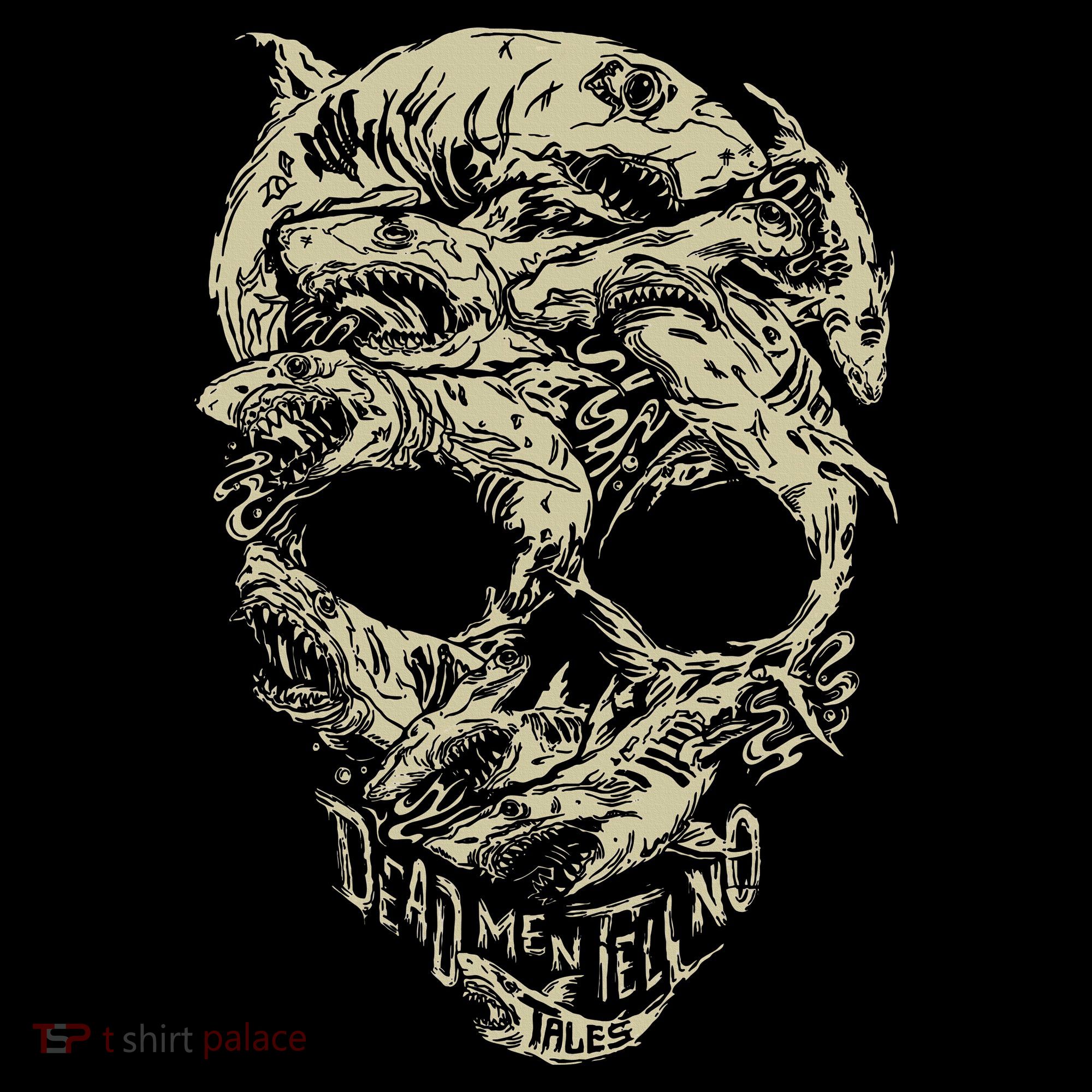 Pirates Shark Skull Toddler T-Shirt