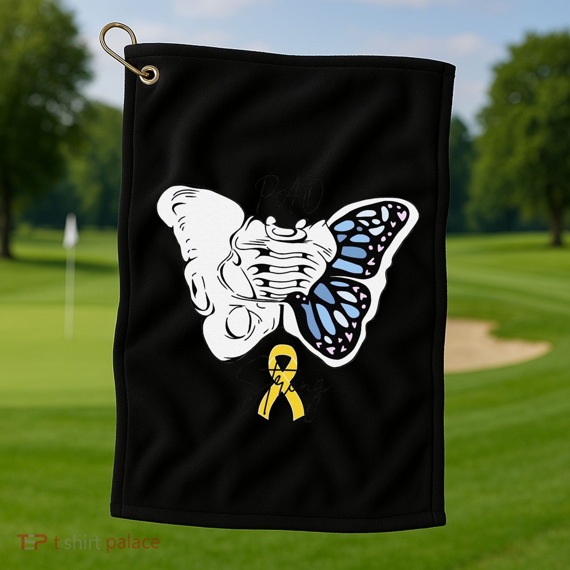 Pao Surgery Strong Hip Surgery Awareness Golf Towel