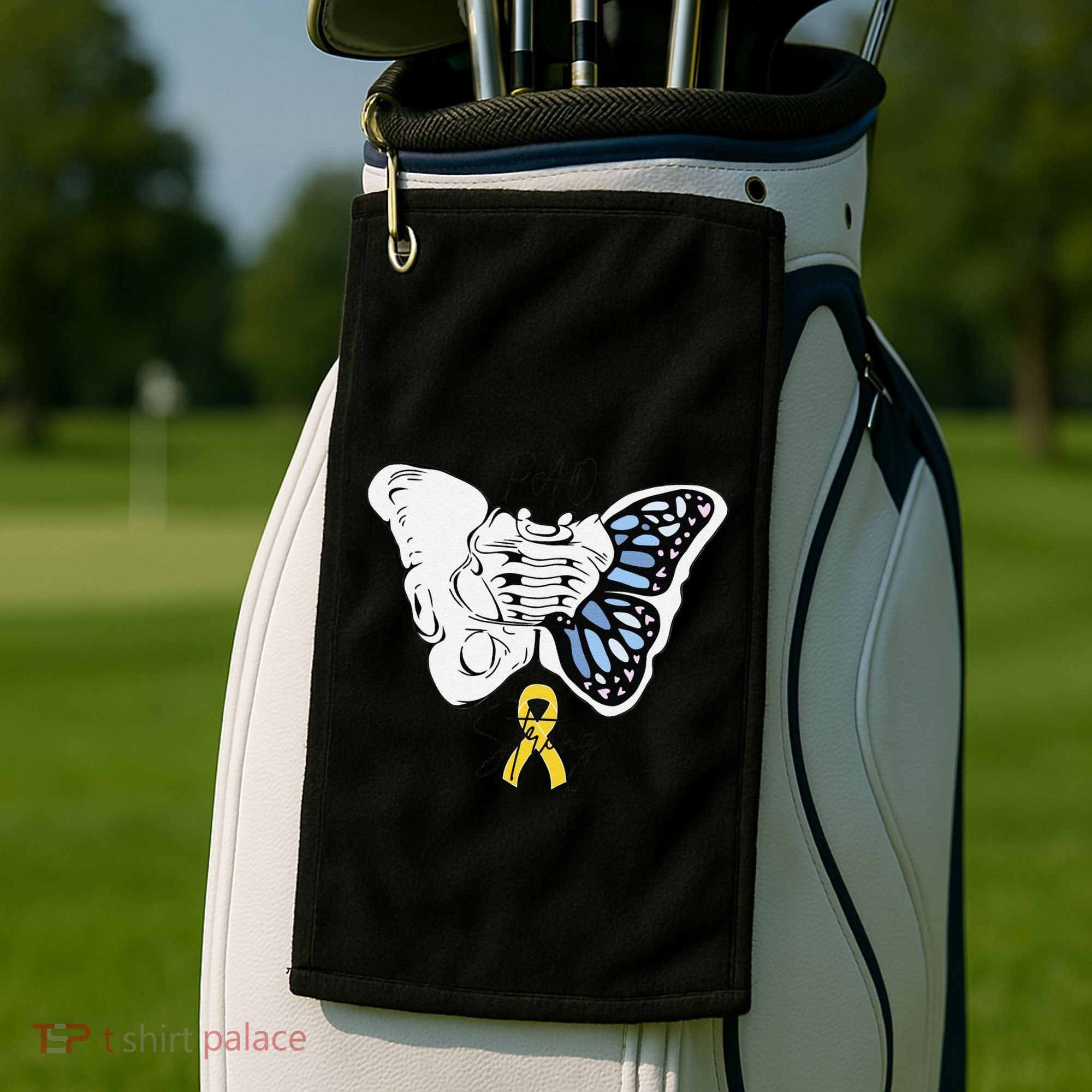Pao Surgery Strong Hip Surgery Awareness Golf Towel