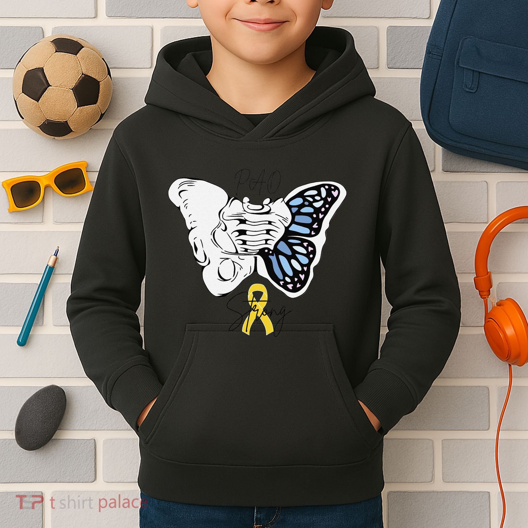 Pao Surgery Strong Hip Surgery Awareness Kids Hoodie