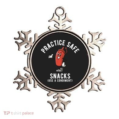 Practice Safe Snacks Use A Condiment Funny Offensive Ornament