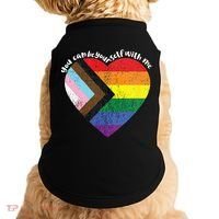 Pride Safe Space Heart LGBTQ+ You Can Be Yourself With Me Doggie Tank thumb 0