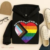 Pride Safe Space Heart LGBTQ+ You Can Be Yourself With Me Hoodie thumb 4