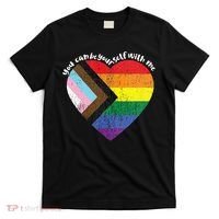 Pride Safe Space Heart LGBTQ+ You Can Be Yourself With Me T-Shirt thumb 0