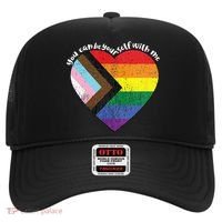 Pride Safe Space Heart LGBTQ+ You Can Be Yourself With Me Hat thumb 0