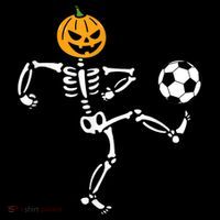 Pumpkin Skeleton Soccer Player Halloween Soccer Women's Hoodie thumb 2