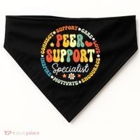 Peer Support Specialist Life Appreciation Week School USA-Made Doggie Bandana thumb 0