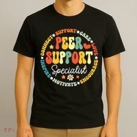 Peer Support Specialist Life Appreciation Week School T-Shirt thumb 3