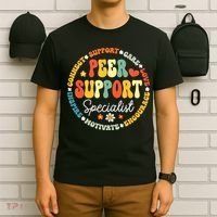 Peer Support Specialist Life Appreciation Week School T-Shirt thumb 6