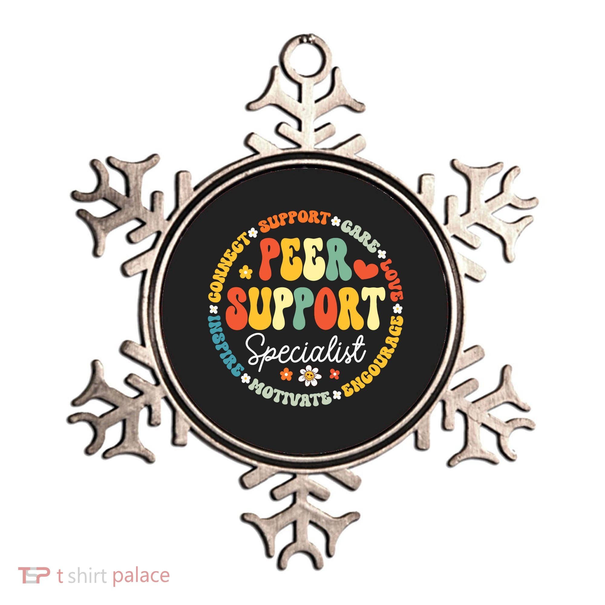 Peer Support Specialist Life Appreciation Week School Ornament