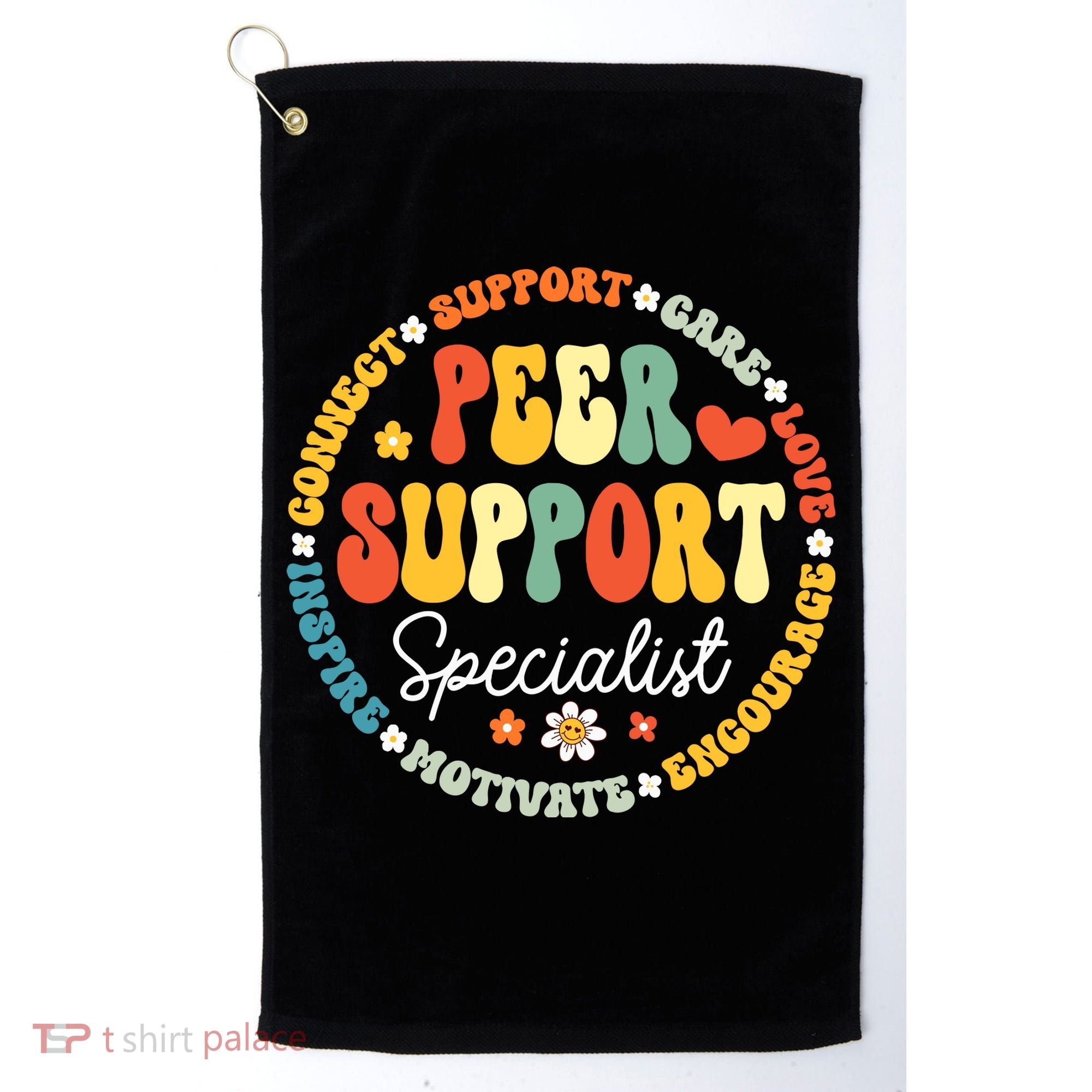 Peer Support Specialist Life Appreciation Week School Golf Towel