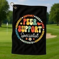 Peer Support Specialist Life Appreciation Week School Golf Towel thumb 1