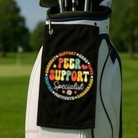 Peer Support Specialist Life Appreciation Week School Golf Towel thumb 2