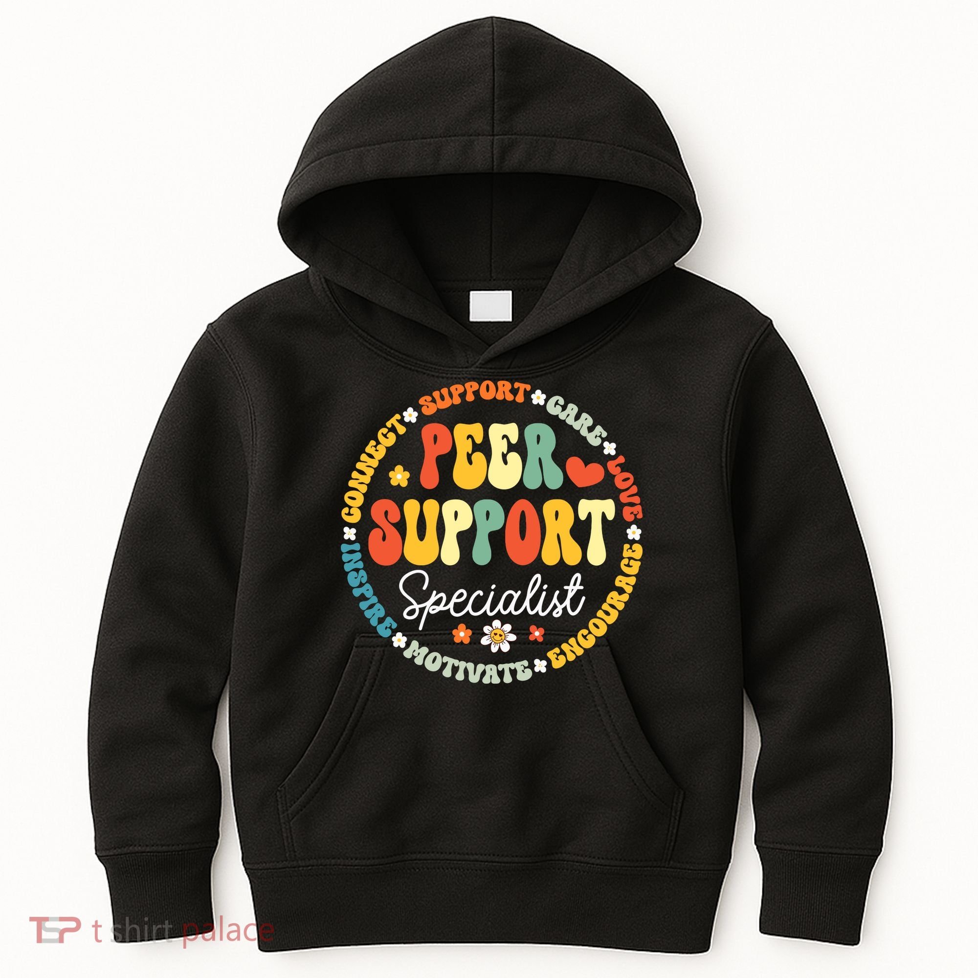 Peer Support Specialist Life Appreciation Week School Kids Hoodie