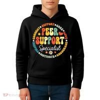 Peer Support Specialist Life Appreciation Week School Kids Hoodie thumb 4