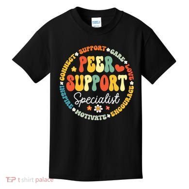 Peer Support Specialist Life Appreciation Week School Kids T-Shirt