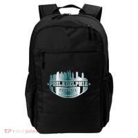 Philadelphia Skyline Shaped Into Football Backpack thumb 0