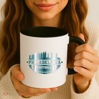 Philadelphia Skyline Shaped Into Football Coffee Mug thumb 3