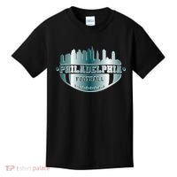 Philadelphia Skyline Shaped Into Football Kids T-Shirt thumb 0