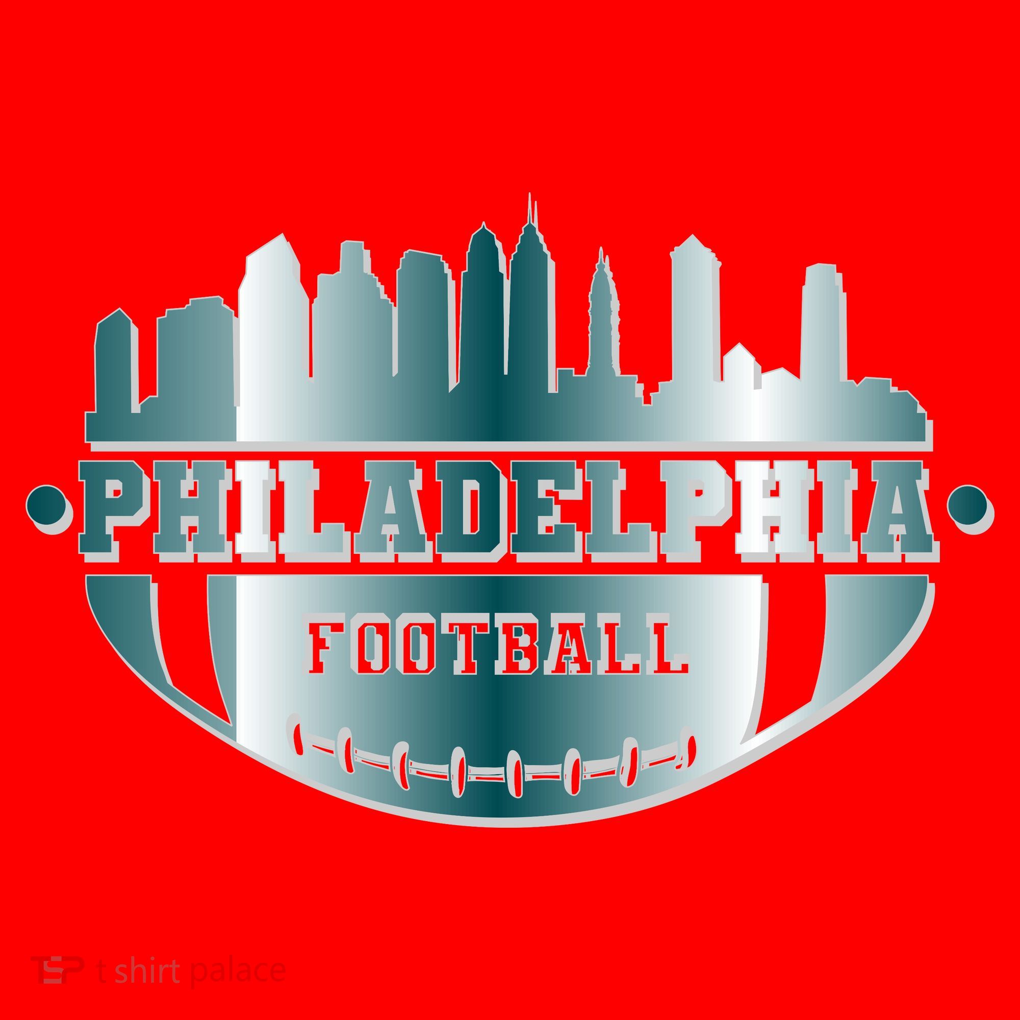 Philadelphia Skyline Shaped Into Football Santa Hat