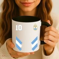 Pro Soccer Specialists #10 Argentina Jersey Soccer Coffee Mug thumb 3