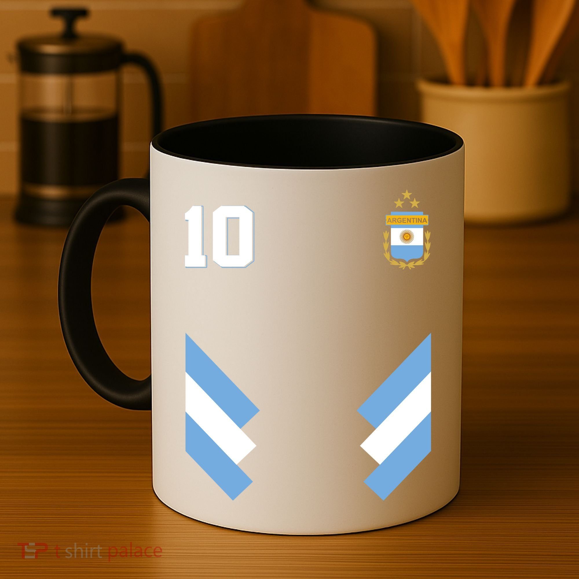 Pro Soccer Specialists #10 Argentina Jersey Soccer Coffee Mug