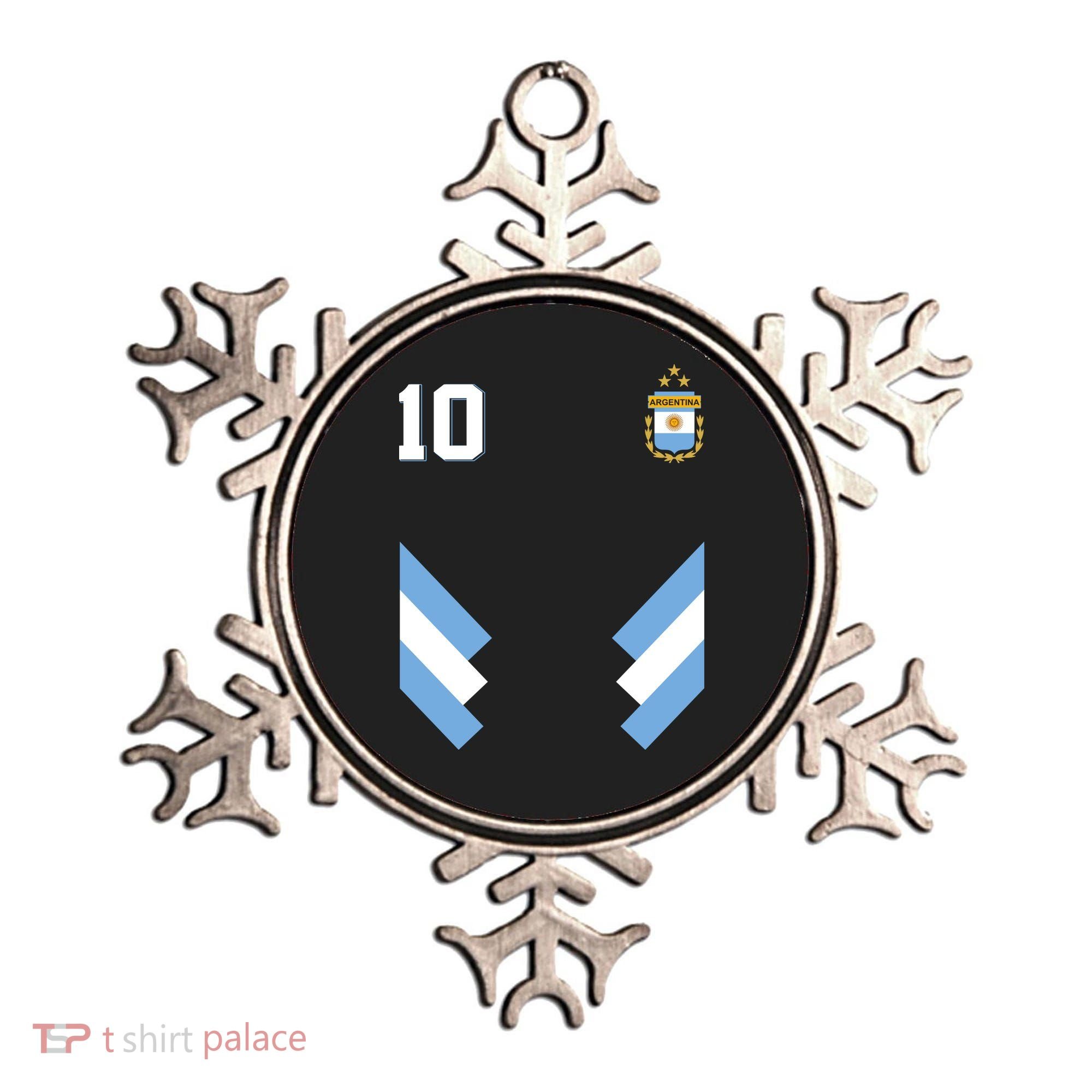Pro Soccer Specialists #10 Argentina Jersey Soccer Ornament