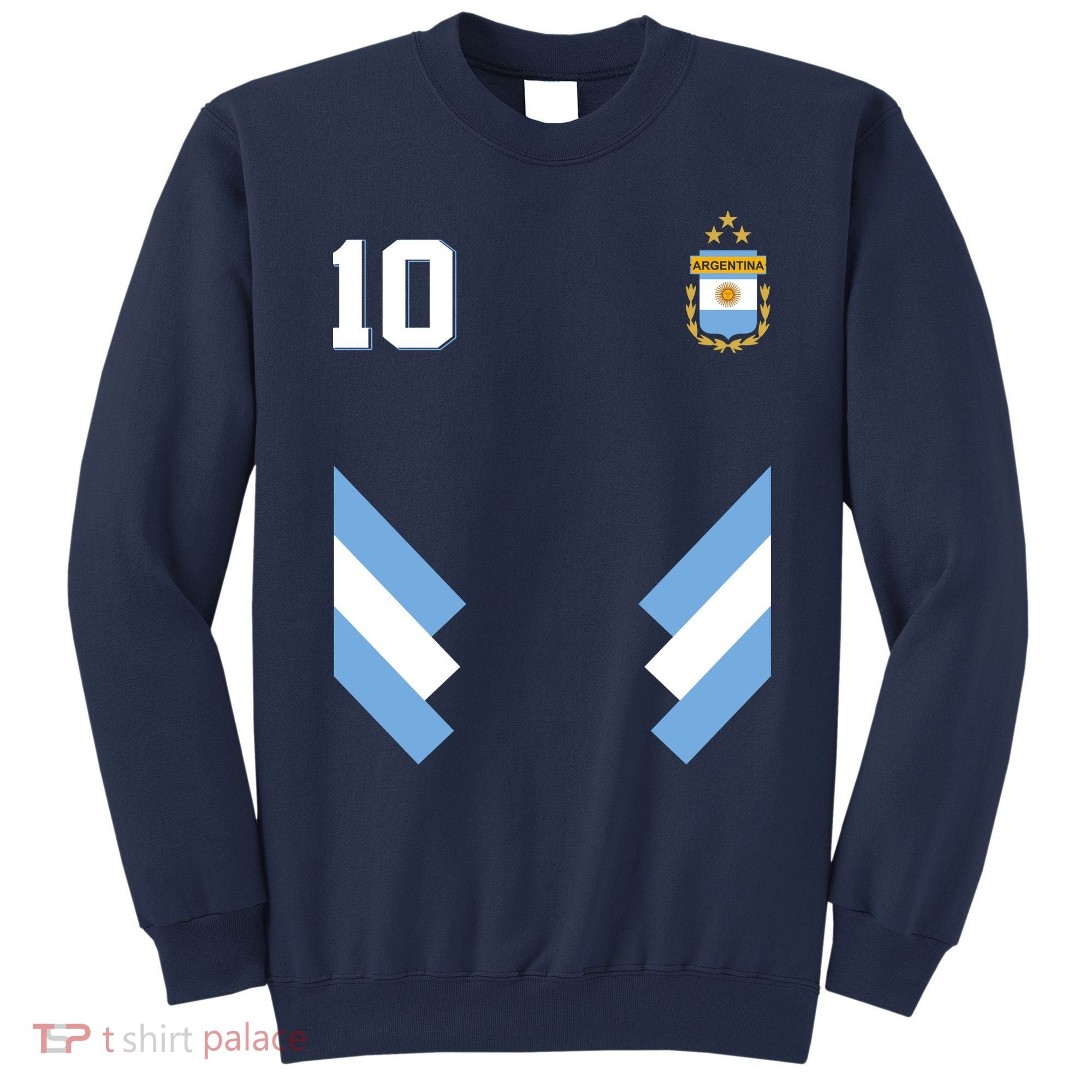 Pro Soccer Specialists #10 Argentina Jersey Soccer Sweatshirt