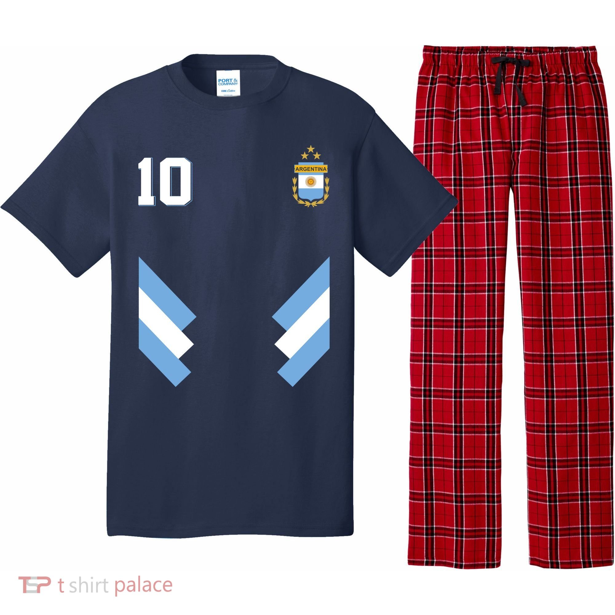 Pro Soccer Specialists #10 Argentina Jersey Soccer Pajama Set
